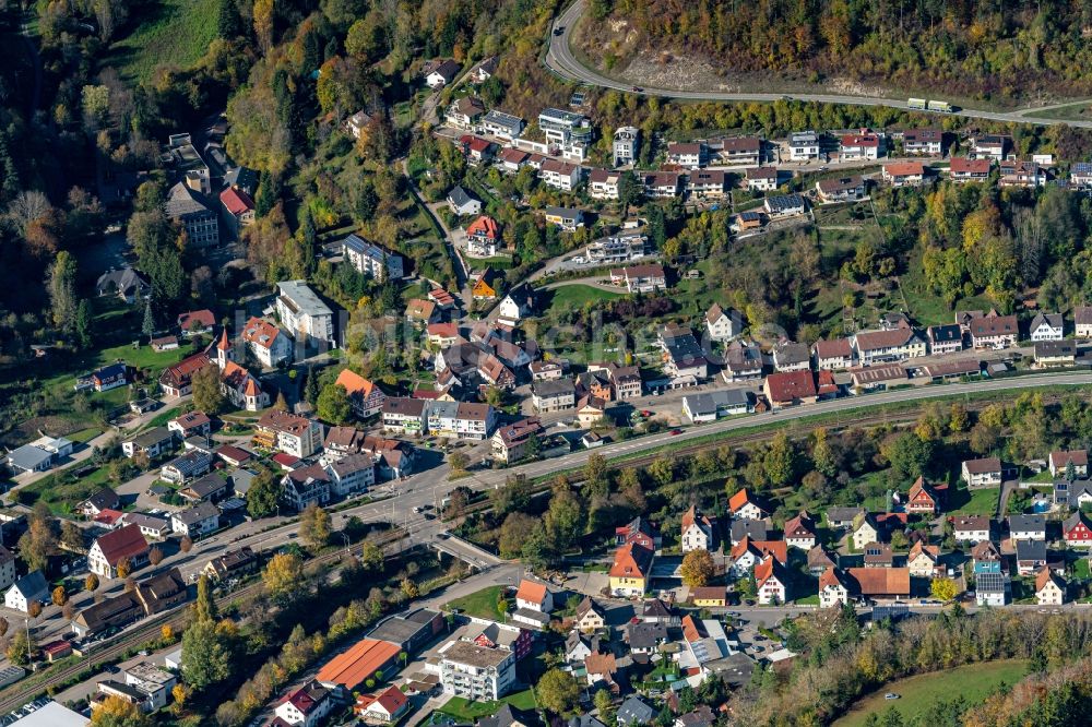 Luftaufnahme Aistaig - Ortsansicht in Aistaig in Oberndorf am N. im Bundesland Baden-Württemberg, Deutschland