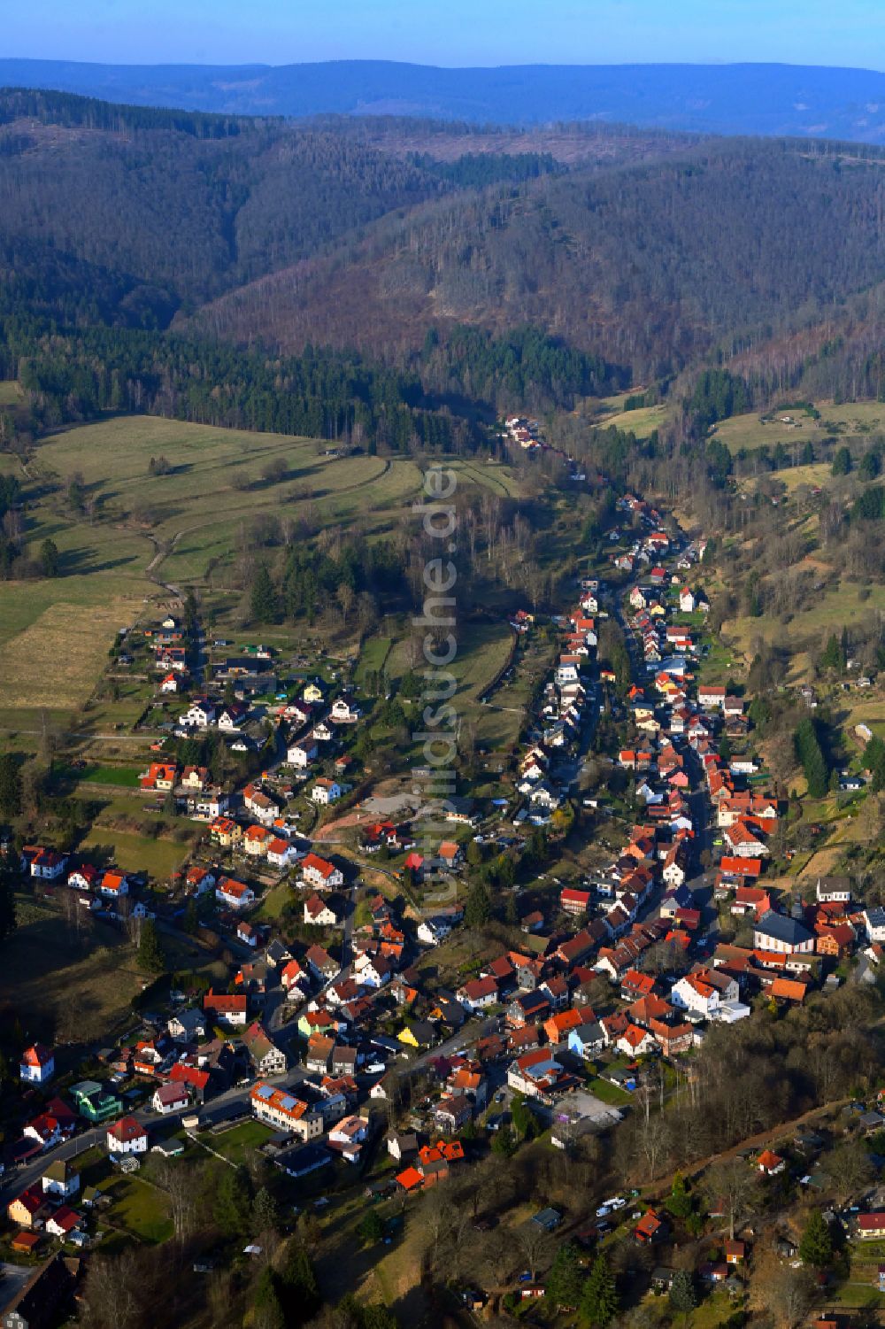Luftbild Albrechts - Ortsansicht in Albrechts im Bundesland Thüringen, Deutschland