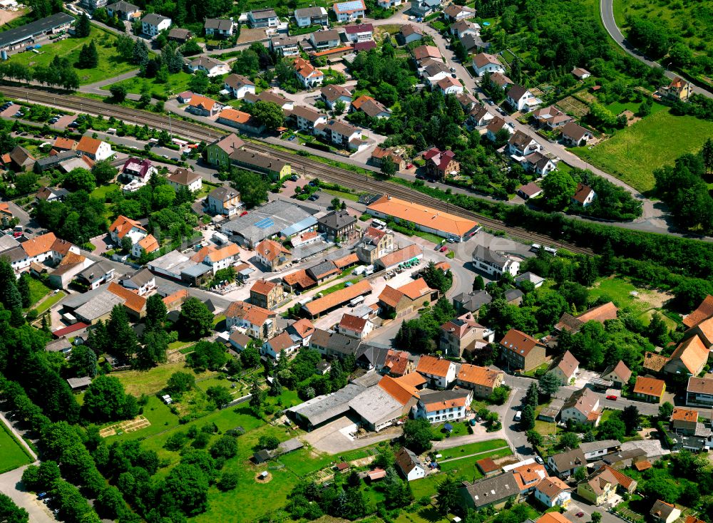 Alsenz von oben - Ortsansicht in Alsenz im Bundesland Rheinland-Pfalz, Deutschland
