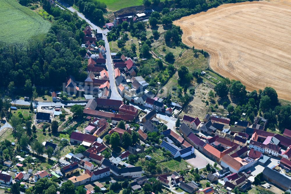 Altenroda von oben - Ortsansicht in Altenroda im Bundesland Sachsen-Anhalt, Deutschland
