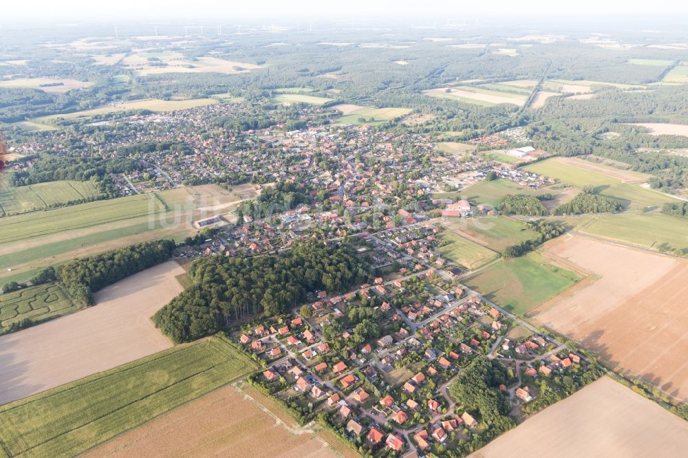 Amelinghausen von oben - Ortsansicht in Amelinghausen im Bundesland Niedersachsen, Deutschland
