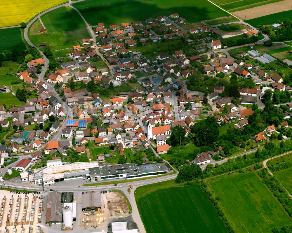 Luftaufnahme Andelfingen - Ortsansicht in Andelfingen im Bundesland Baden-Württemberg, Deutschland