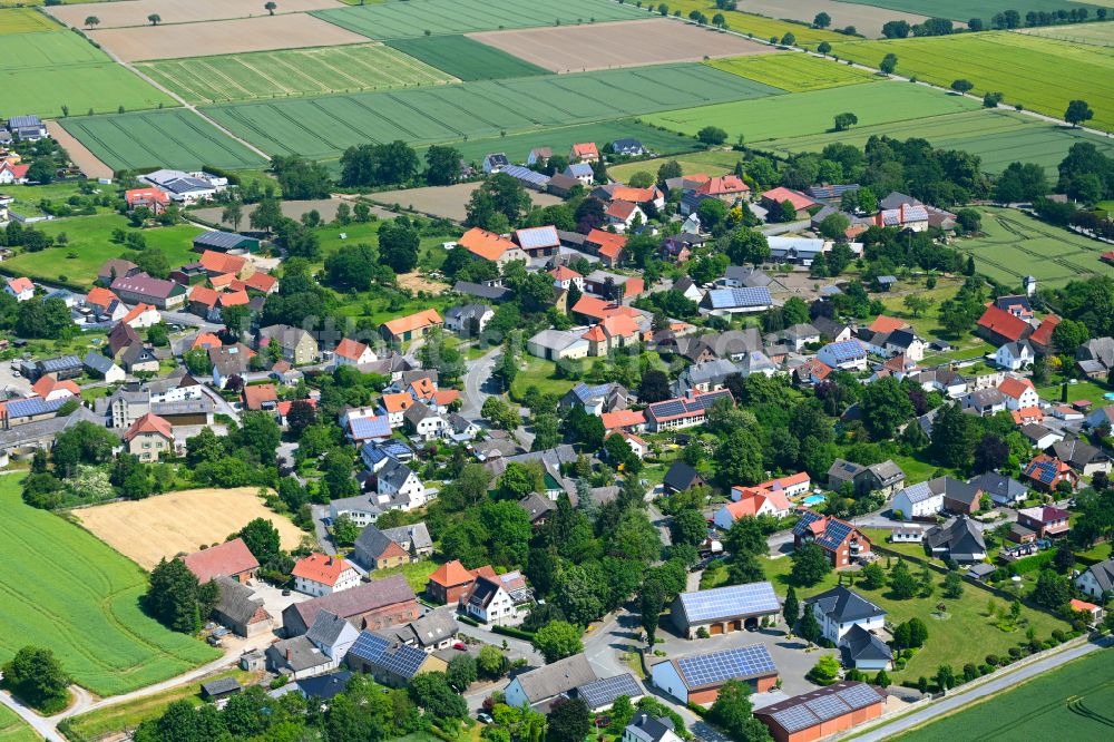 Luftaufnahme Anröchte - Ortsansicht in Anröchte im Bundesland Nordrhein-Westfalen, Deutschland