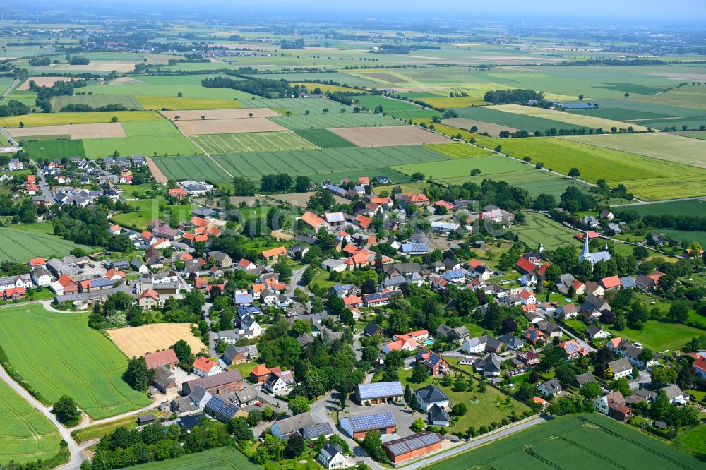 Anröchte von oben - Ortsansicht in Anröchte im Bundesland Nordrhein-Westfalen, Deutschland
