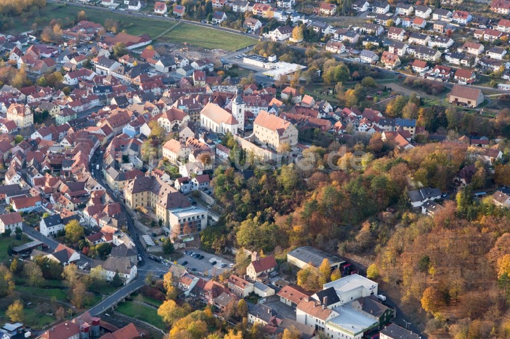 Luftbild Arnstein - Ortsansicht in Arnstein im Bundesland Bayern, Deutschland
