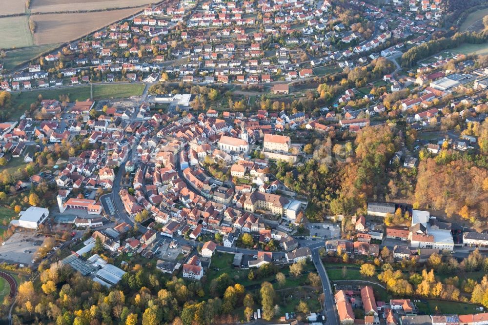 Luftaufnahme Arnstein - Ortsansicht in Arnstein im Bundesland Bayern, Deutschland