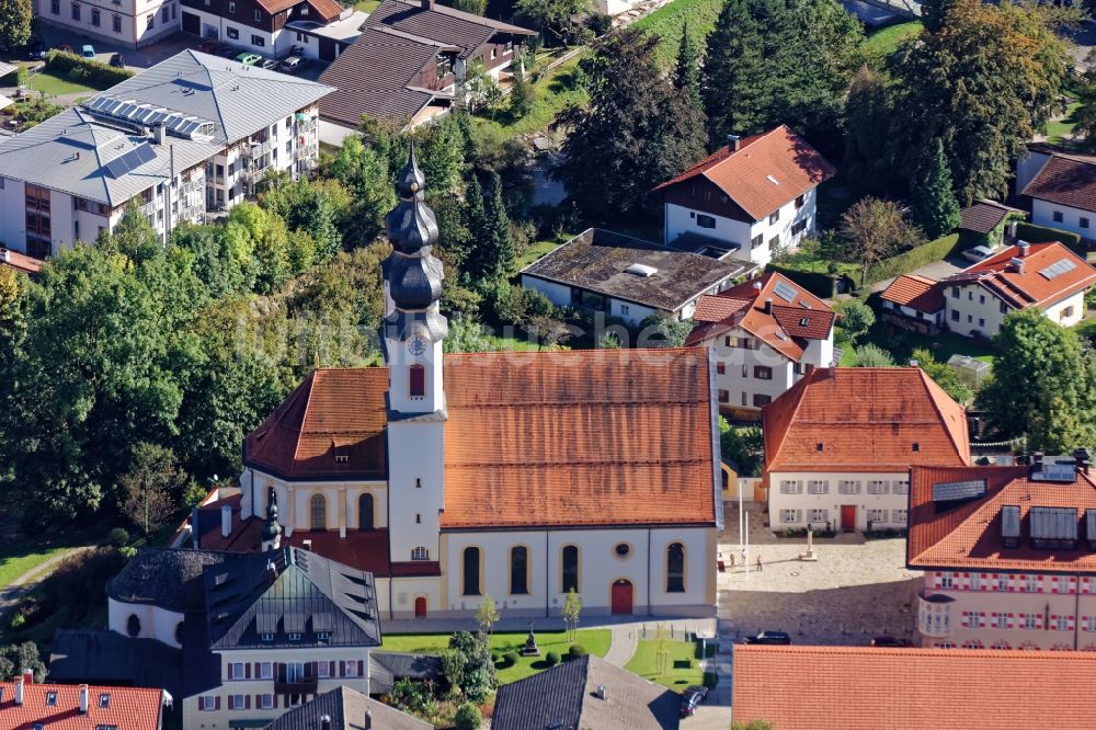 Luftaufnahme Aschau im Chiemgau - Ortsansicht von Aschau im Chiemgau im Bundesland Bayern