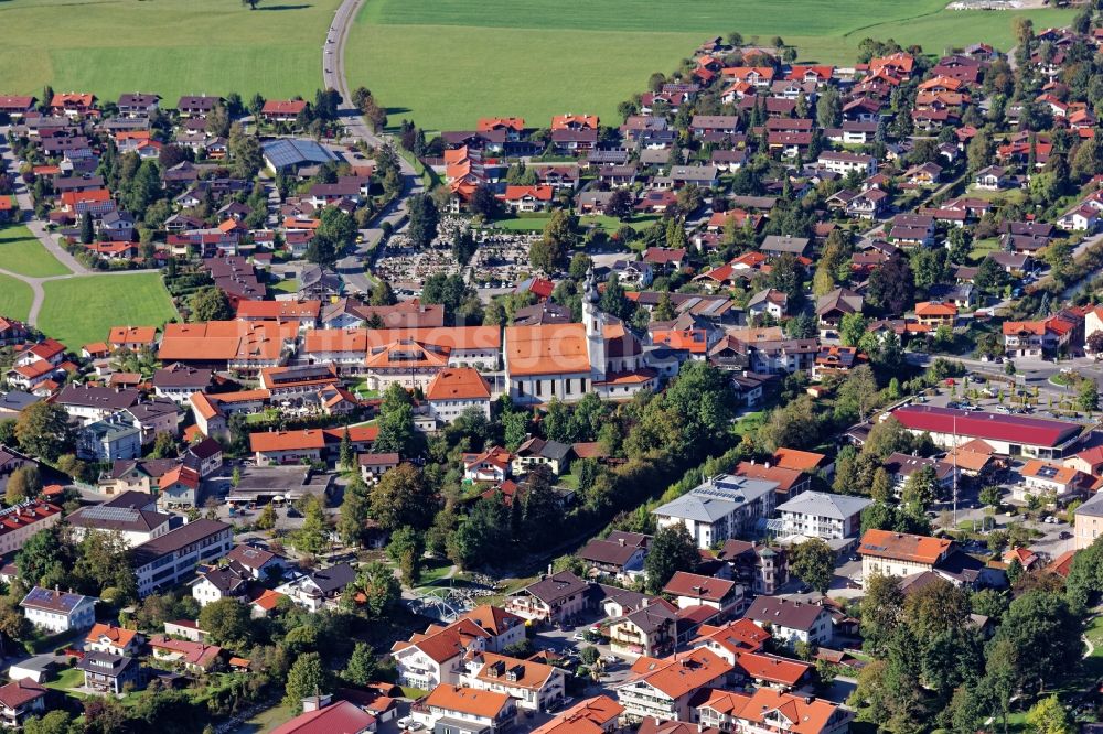 Aschau im Chiemgau von oben - Ortsansicht von Aschau im Chiemgau im Bundesland Bayern