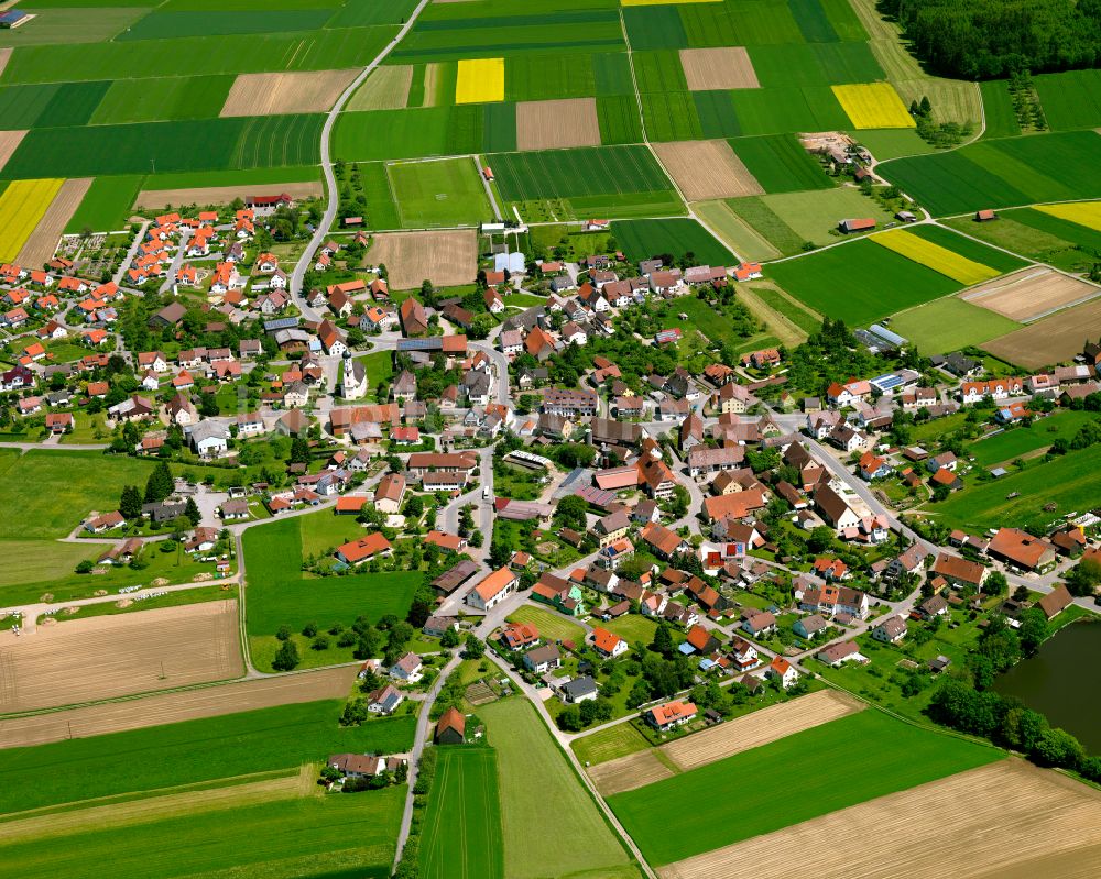 Luftaufnahme Attenweiler - Ortsansicht in Attenweiler im Bundesland Baden-Württemberg, Deutschland