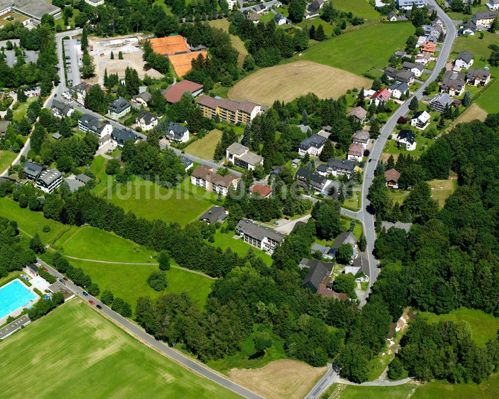 Luftaufnahme Bad Steben - Ortsansicht in Bad Steben im Bundesland Bayern, Deutschland