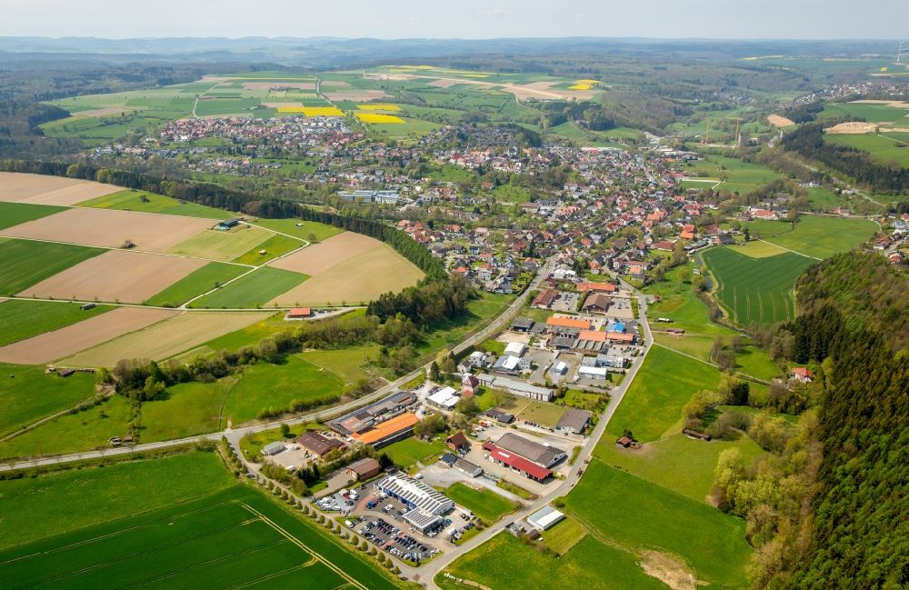 Luftbild Bad Wünnenberg - Ortsansicht in Bad Wünnenberg im Bundesland Nordrhein-Westfalen, Deutschland