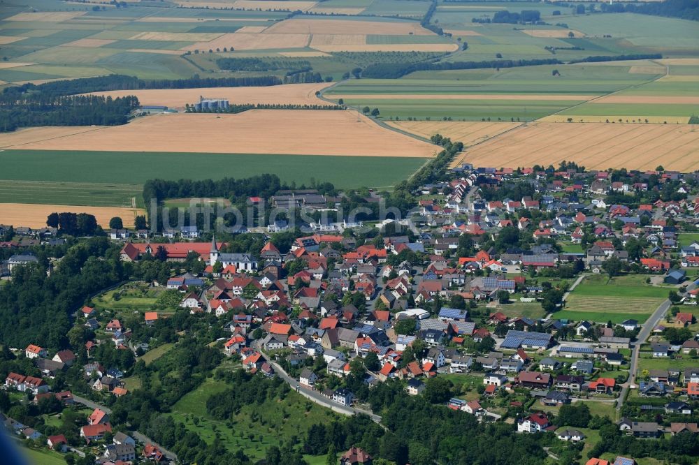 Luftaufnahme Bad Wünnenberg - Ortsansicht in Bad Wünnenberg im Bundesland Nordrhein-Westfalen, Deutschland