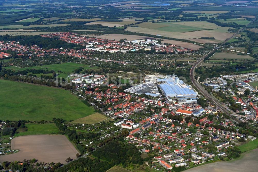 Bahlen von oben - Ortsansicht in Bahlen im Bundesland Mecklenburg-Vorpommern, Deutschland