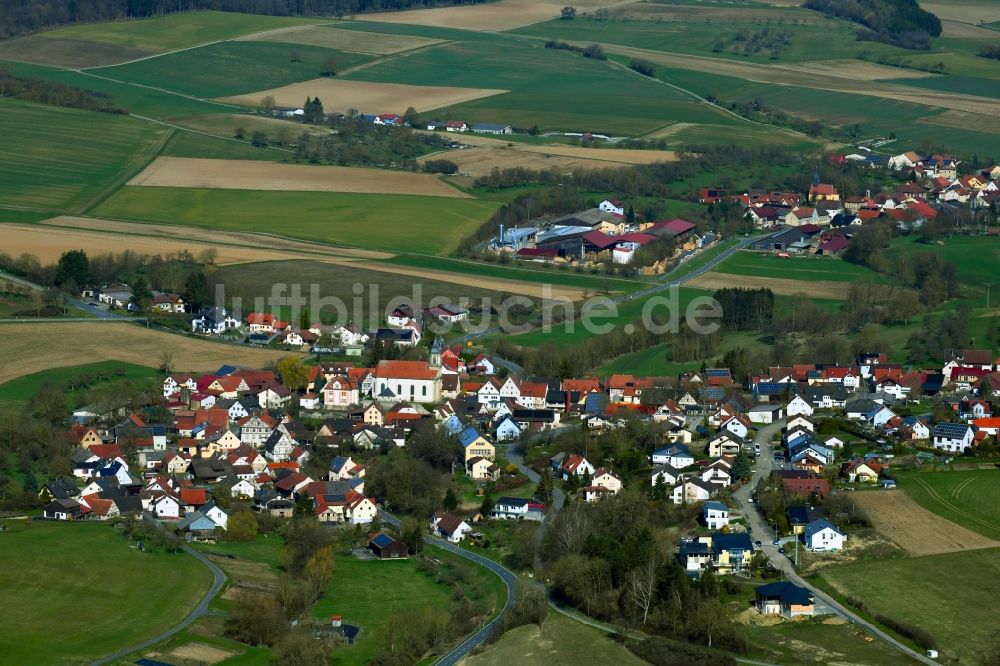 Luftbild Ballenberg - Ortsansicht von Ballenberg im Bundesland Baden-Württemberg, Deutschland
