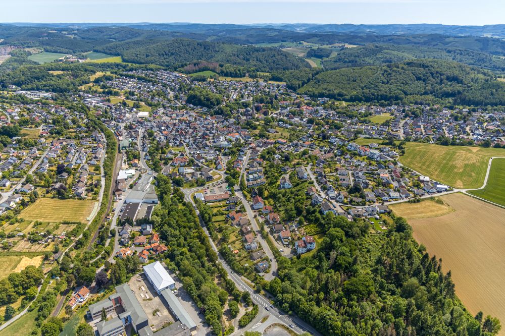 Balve aus der Vogelperspektive: Ortsansicht in Balve im Bundesland Nordrhein-Westfalen, Deutschland