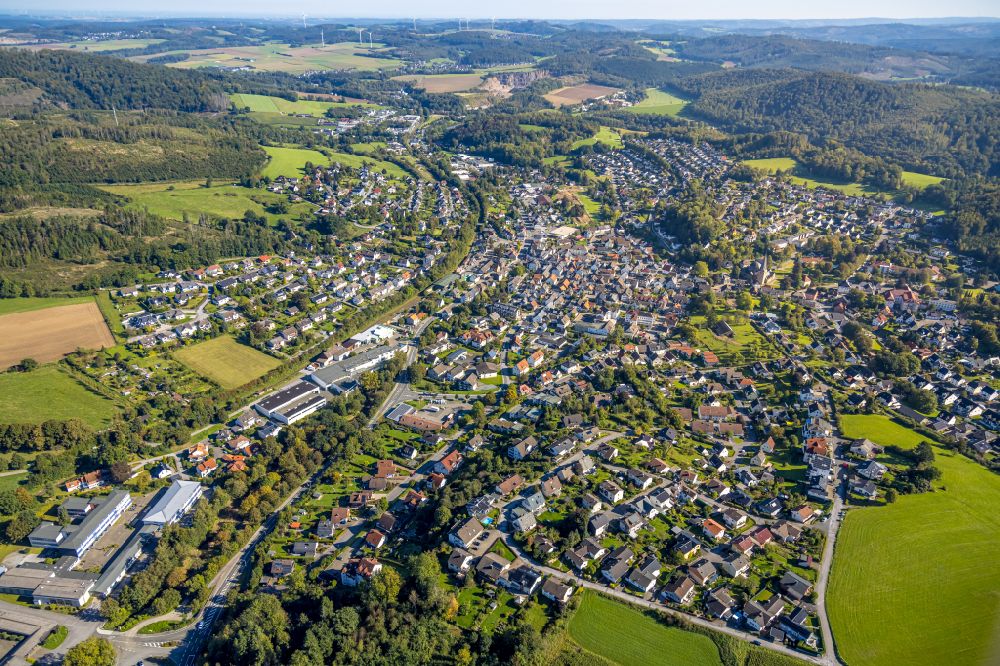 Luftbild Balve - Ortsansicht in Balve im Bundesland Nordrhein-Westfalen, Deutschland