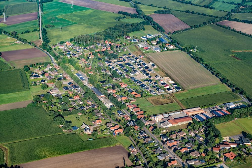 Luftbild Bargstedt - Ortsansicht in Bargstedt im Bundesland Niedersachsen, Deutschland