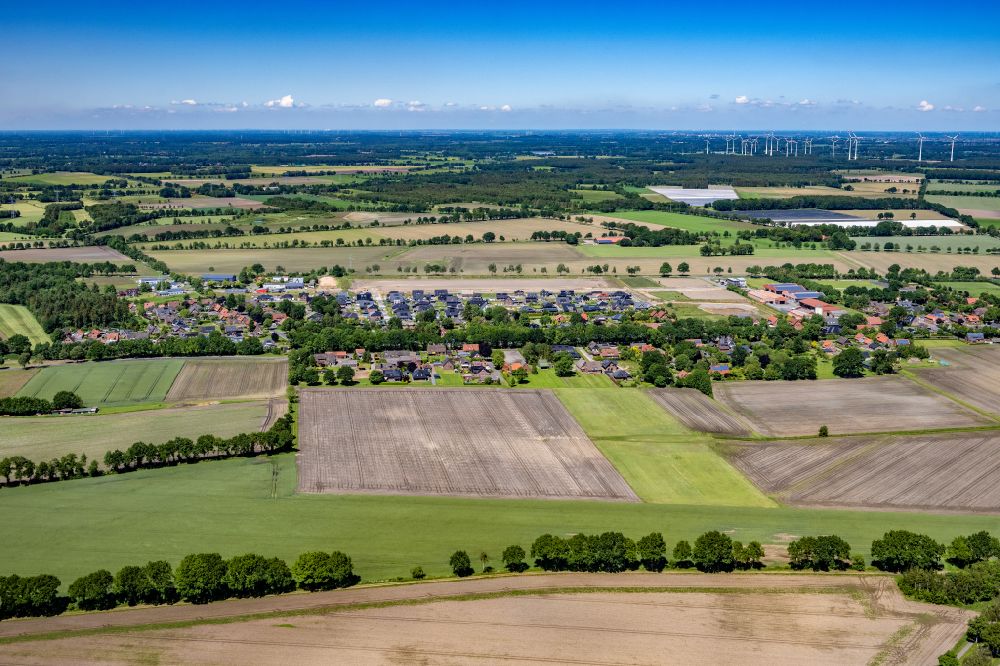 Bargstedt aus der Vogelperspektive: Ortsansicht in Bargstedt im Bundesland Niedersachsen, Deutschland