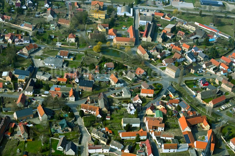 Luftbild Barnstädt - Ortsansicht in Barnstädt im Bundesland Sachsen-Anhalt, Deutschland