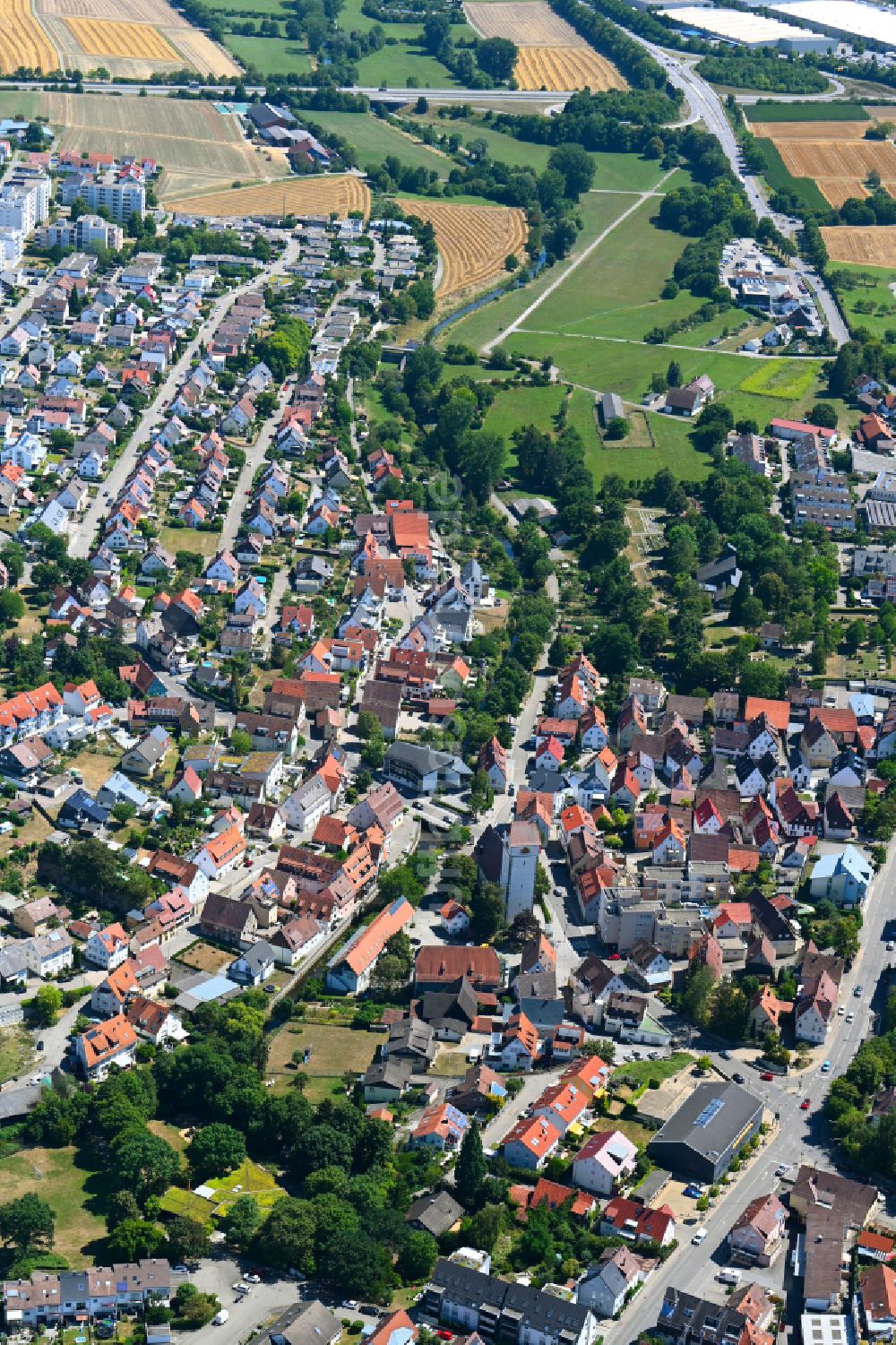 Luftaufnahme Böblingen - Ortsansicht in Böblingen im Bundesland Baden-Württemberg, Deutschland