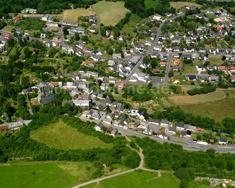 Beilstein von oben - Ortsansicht in Beilstein im Bundesland Hessen, Deutschland