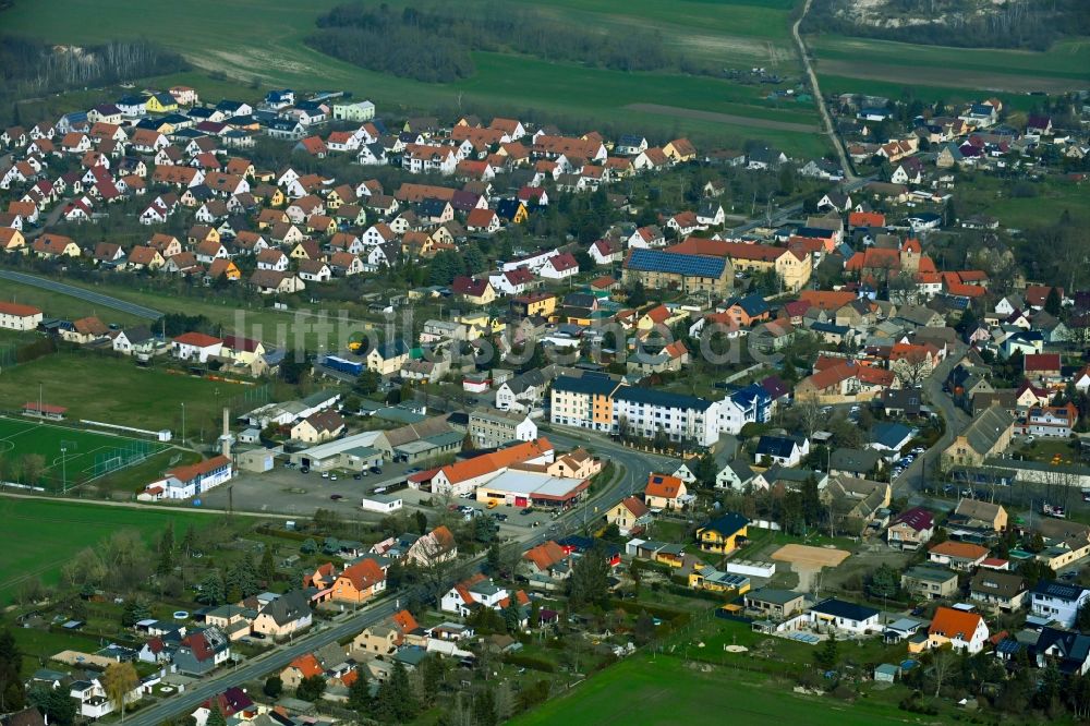 Luftaufnahme Bennstedt - Ortsansicht in Bennstedt im Bundesland Sachsen-Anhalt, Deutschland