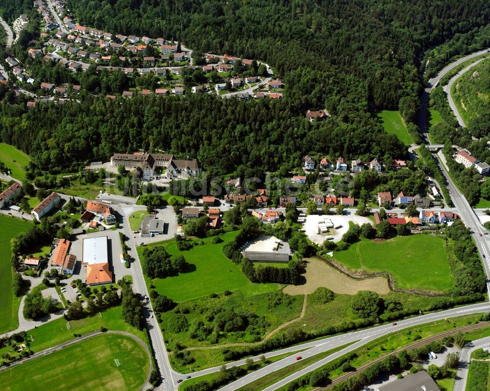 Luftbild Sigmaringen - Ortsansicht im Bereich Unterbergen in Sigmaringen im Bundesland Baden-Württemberg, Deutschland