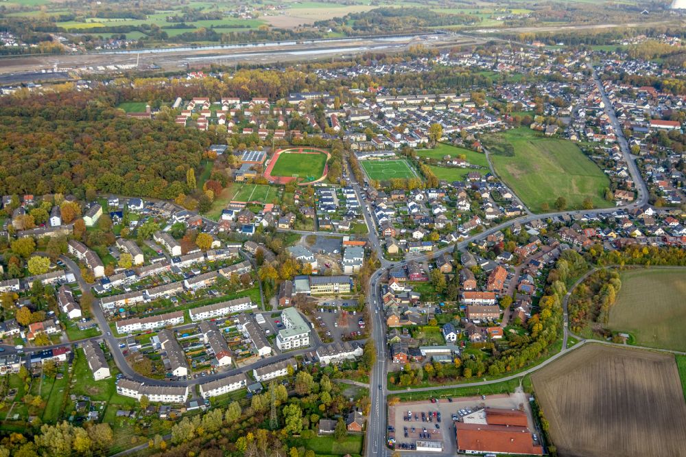 Luftbild Bergkamen - Ortsansicht in Bergkamen im Bundesland Nordrhein-Westfalen, Deutschland
