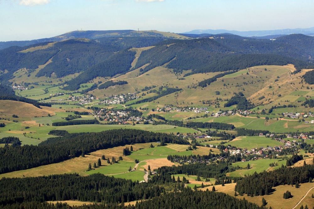 Bernau im Schwarzwald aus der Vogelperspektive: Ortsansicht von Bernau im Bundesland Baden-Württemberg