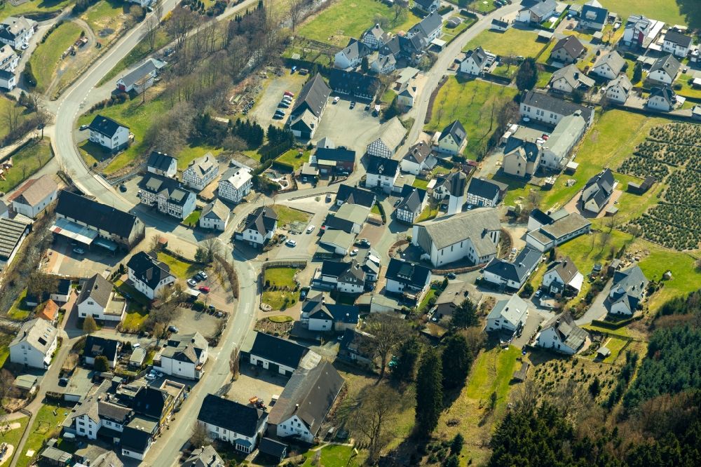 Luftbild Bestwig - Ortsansicht in Bestwig im Bundesland Nordrhein-Westfalen, Deutschland