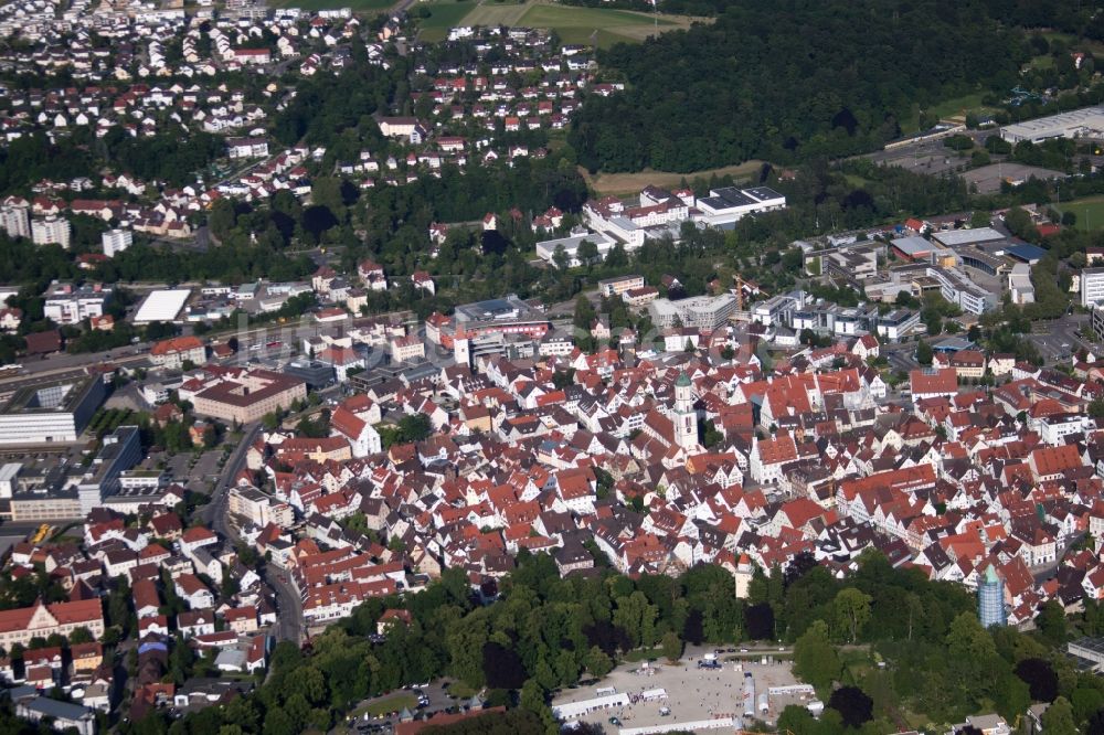 Luftbild Biberach an der Riß - Ortsansicht in Biberach an der Riß im Bundesland Baden-Württemberg