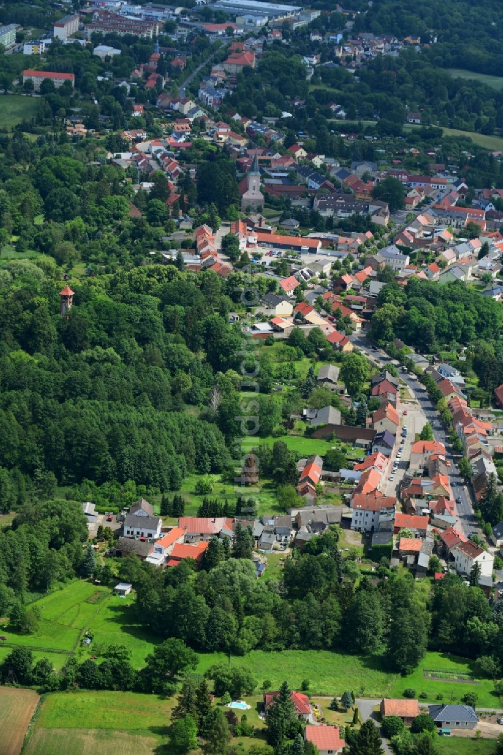 Luftbild Biesenthal - Ortsansicht in Biesenthal im Bundesland Brandenburg, Deutschland