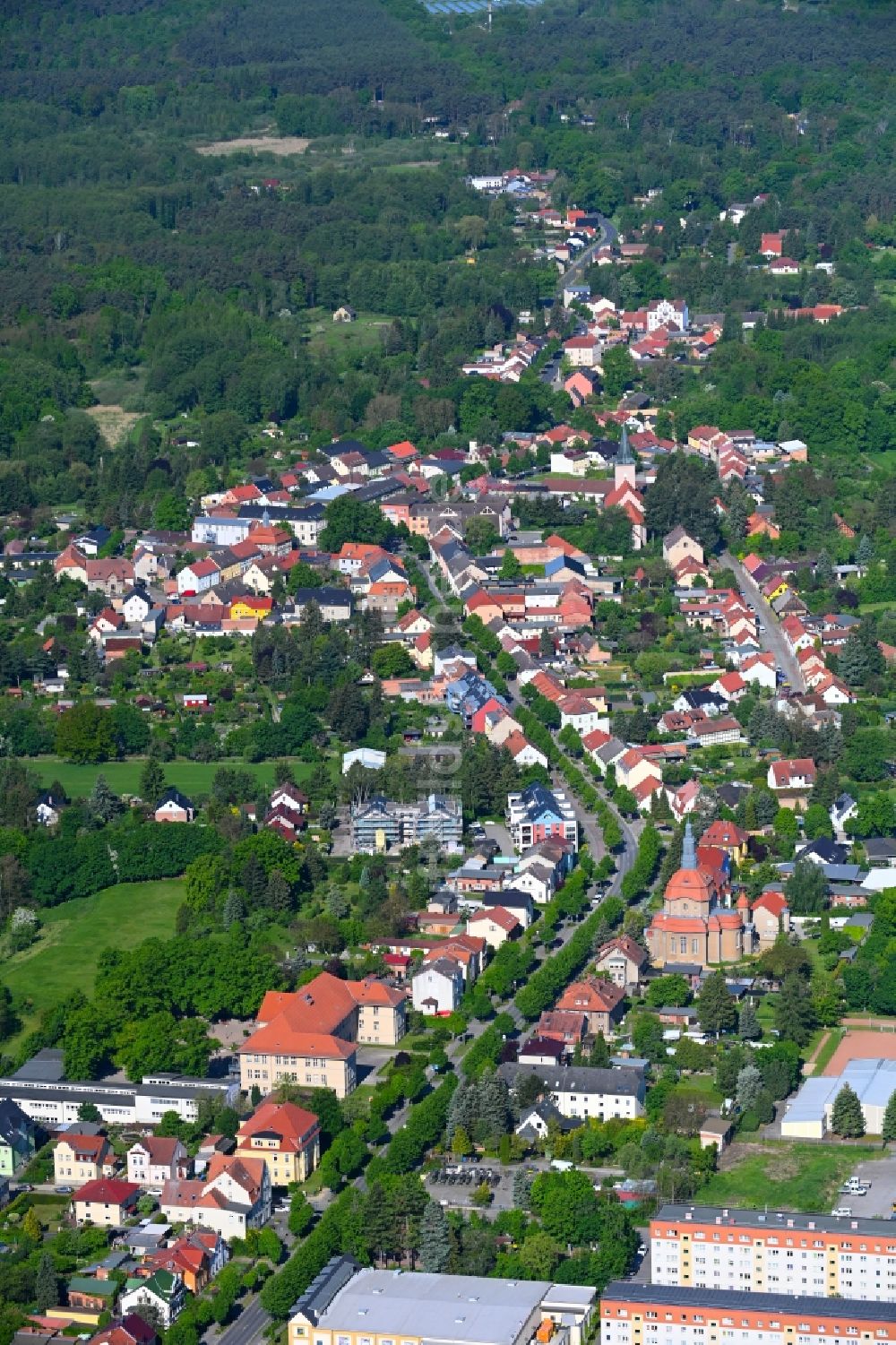 Luftbild Biesenthal - Ortsansicht in Biesenthal im Bundesland Brandenburg, Deutschland