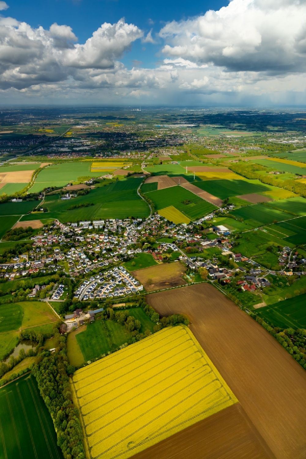 Billmerich von oben - Ortsansicht in Billmerich im Bundesland Nordrhein-Westfalen, Deutschland