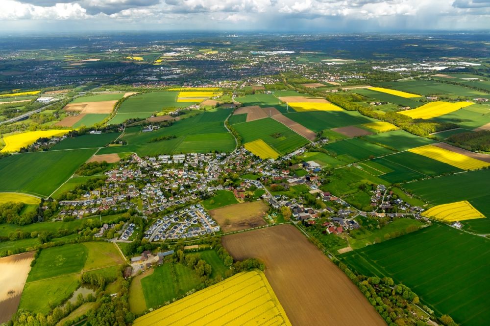 Billmerich aus der Vogelperspektive: Ortsansicht in Billmerich im Bundesland Nordrhein-Westfalen, Deutschland