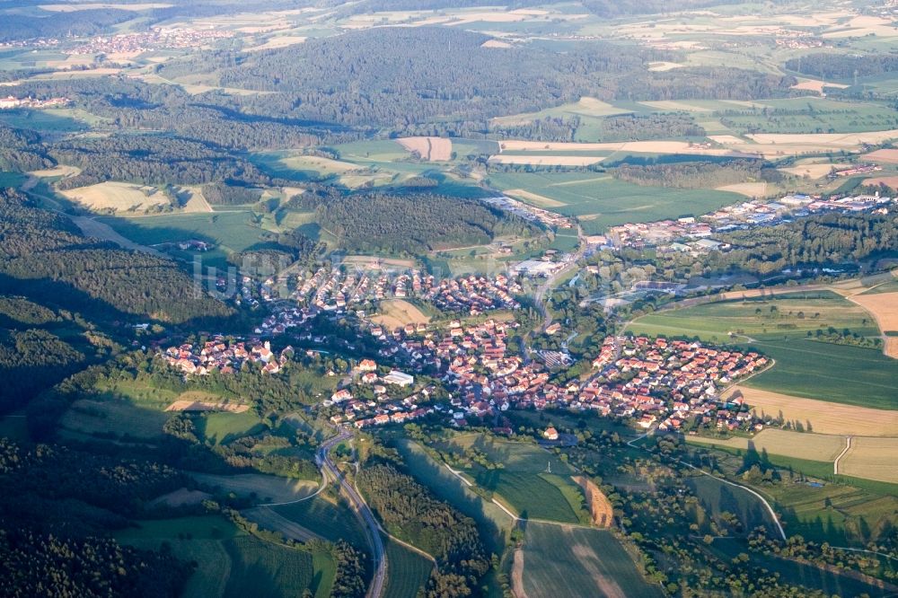 Luftaufnahme Bittelbrunn - Ortsansicht in Bittelbrunn im Bundesland Baden-Württemberg