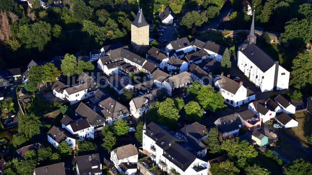 Luftbild Hennef (Sieg) - Ortsansicht von Blankenberg (Sieg) im Bundesland Nordrhein-Westfalen, Deutschland