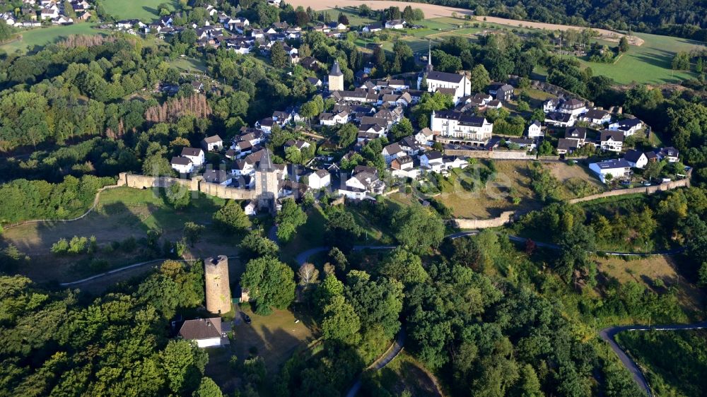 Luftaufnahme Hennef (Sieg) - Ortsansicht von Blankenberg (Sieg) im Bundesland Nordrhein-Westfalen, Deutschland