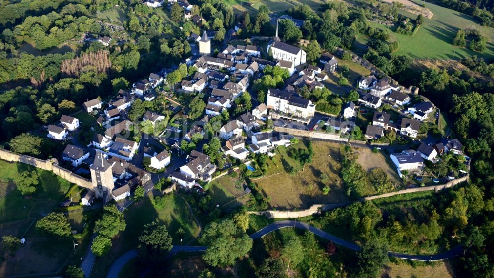 Luftbild Hennef (Sieg) - Ortsansicht von Blankenberg (Sieg) im Bundesland Nordrhein-Westfalen, Deutschland