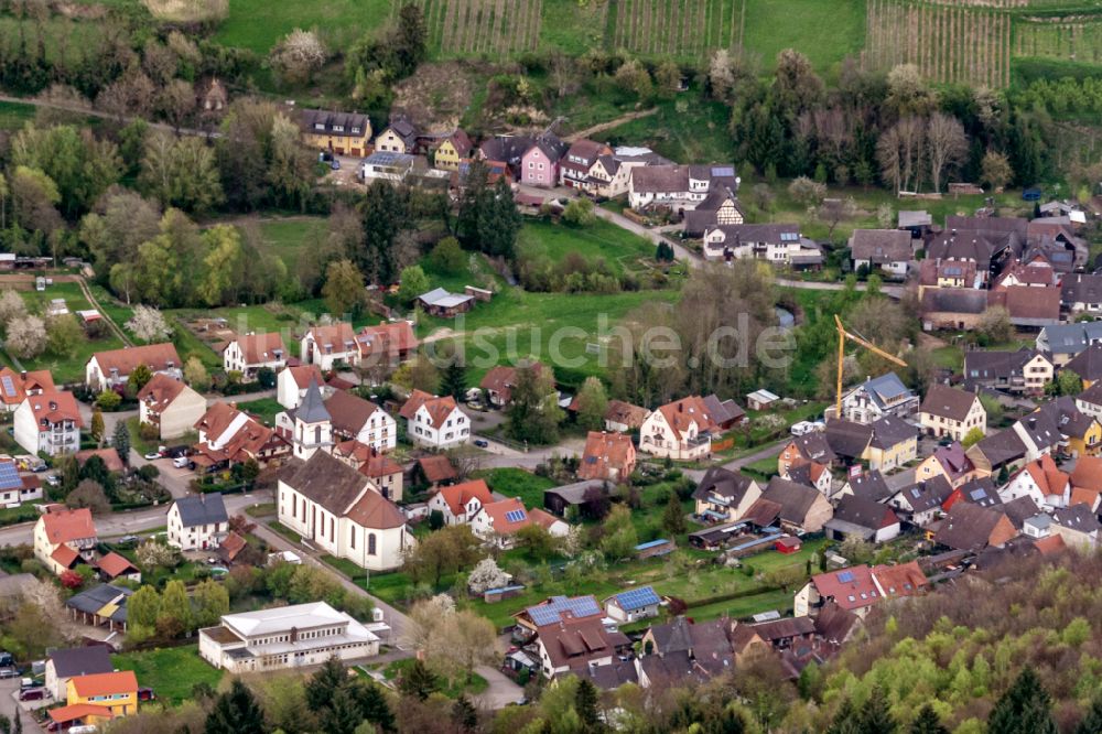 Bleichheim aus der Vogelperspektive: Ortsansicht in Bleichheim im Bundesland Baden-Württemberg, Deutschland