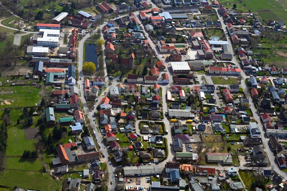 Luftaufnahme Blumberg - Ortsansicht in Blumberg im Bundesland Brandenburg, Deutschland