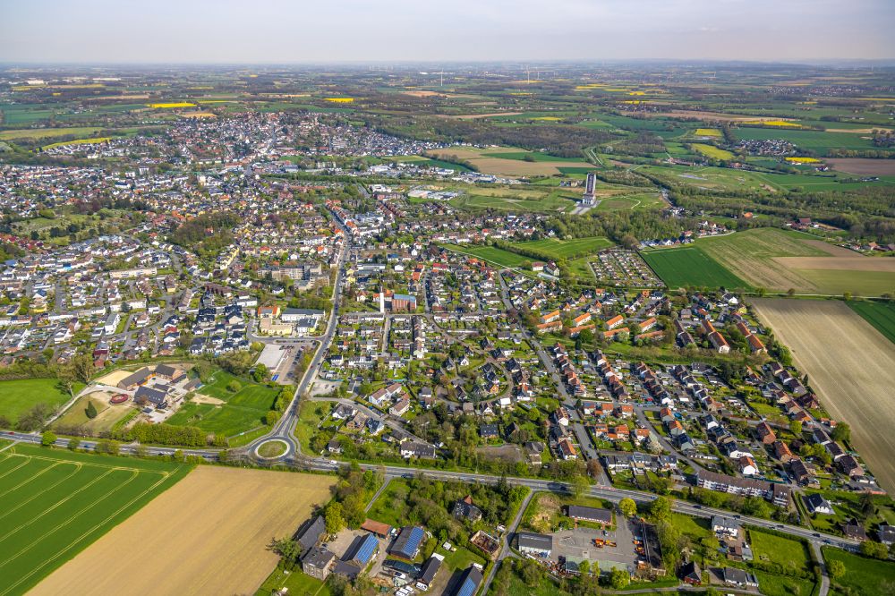 Luftbild Bönen - Ortsansicht in Bönen im Bundesland Nordrhein-Westfalen, Deutschland