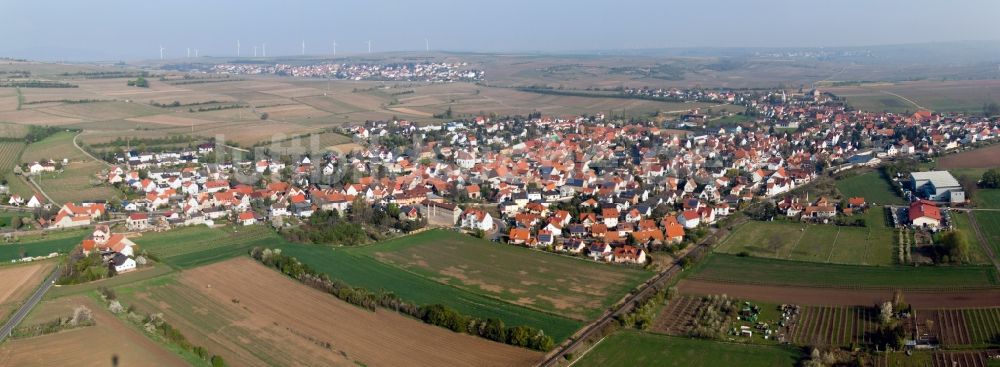 Luftbild Bockenheim an der Weinstraße - Ortsansicht in Bockenheim an der Weinstraße im Bundesland Rheinland-Pfalz