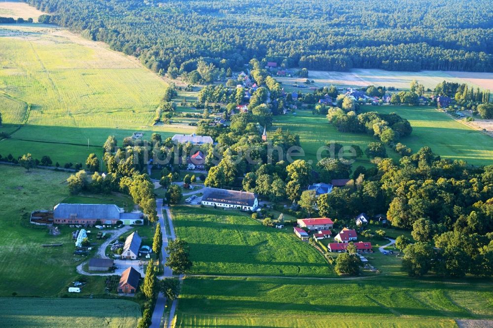 Luftaufnahme Boek - Ortsansicht in Boek im Bundesland Mecklenburg-Vorpommern, Deutschland
