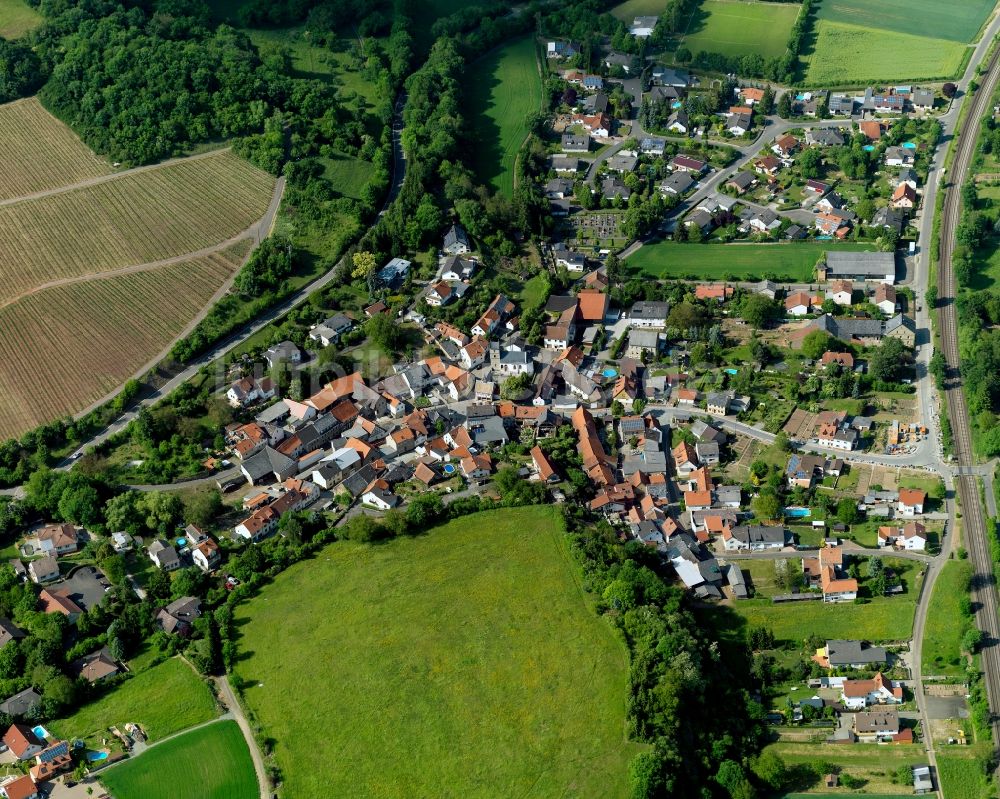 Boos von oben - Ortsansicht von Boos (Nahe) im Bundesland Rheinland-Pfalz
