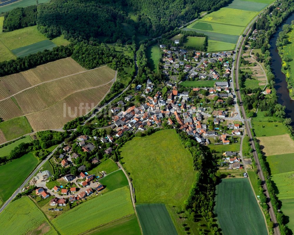 Boos aus der Vogelperspektive: Ortsansicht von Boos (Nahe) im Bundesland Rheinland-Pfalz