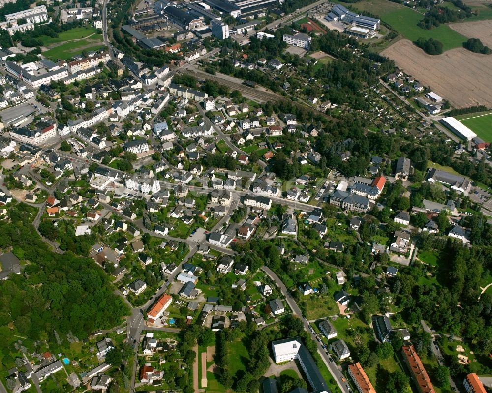 Luftbild Brand-Erbisdorf - Ortsansicht in Brand-Erbisdorf im Bundesland Sachsen, Deutschland