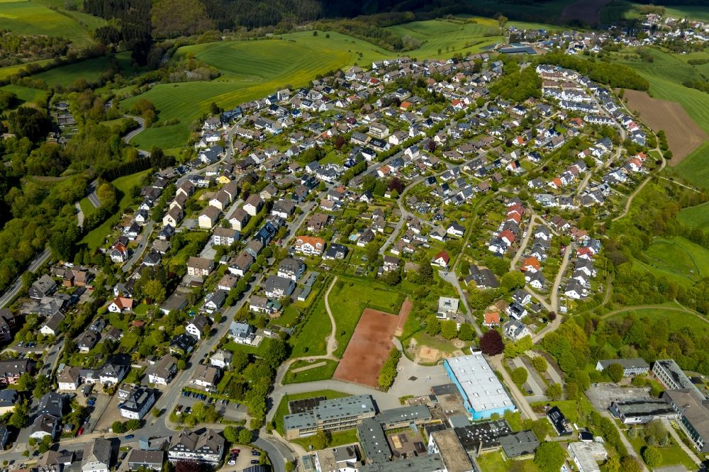 Luftaufnahme Breckerfeld - Ortsansicht in Breckerfeld im Bundesland Nordrhein-Westfalen, Deutschland