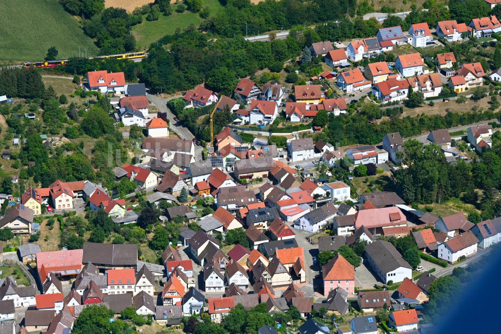 Bretten aus der Vogelperspektive: Ortsansicht in Bretten im Bundesland Baden-Württemberg, Deutschland