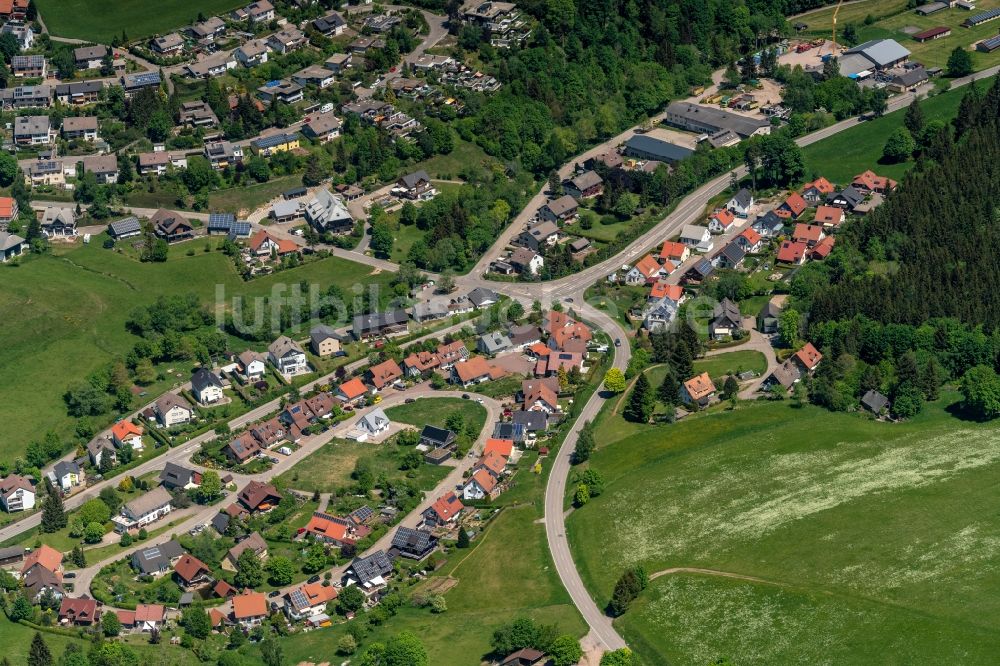 Luftbild Brigach - Ortsansicht in Brigach bei Sankt Georgen im Schwarzwald im Bundesland Baden-Württemberg, Deutschland